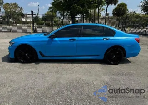 2017 BMW 750 I z USA, uszkodzony, nr VIN WBA7F0C34HGM22159